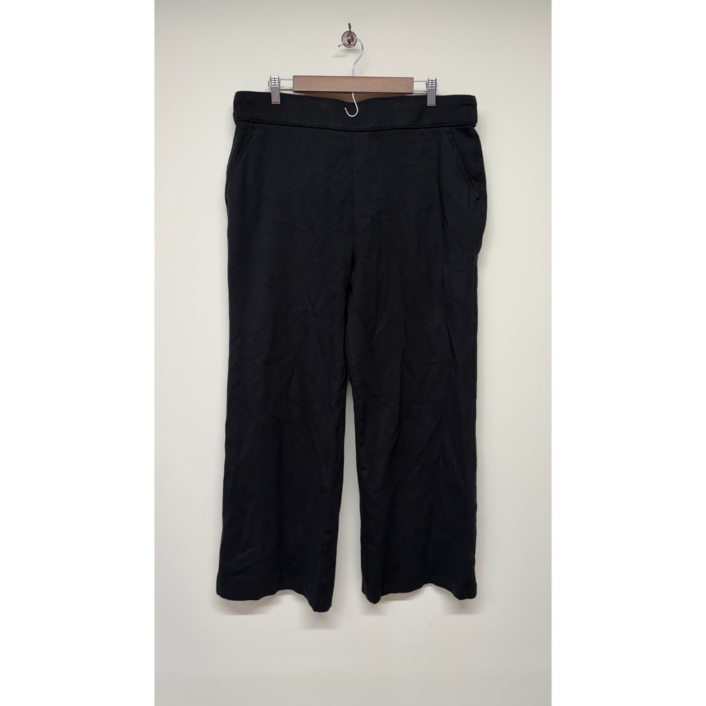 SPANX Supersmooth PerfectFit Ponte Wide Leg Pants Black Pull On 2X - Picture 2 of 6